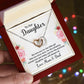 Daughter - Interlocking Hearts Necklace