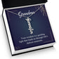 To Grandma - Vertical Name Necklace