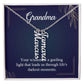 To Grandma - Vertical Name Necklace