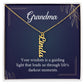 To Grandma - Vertical Name Necklace