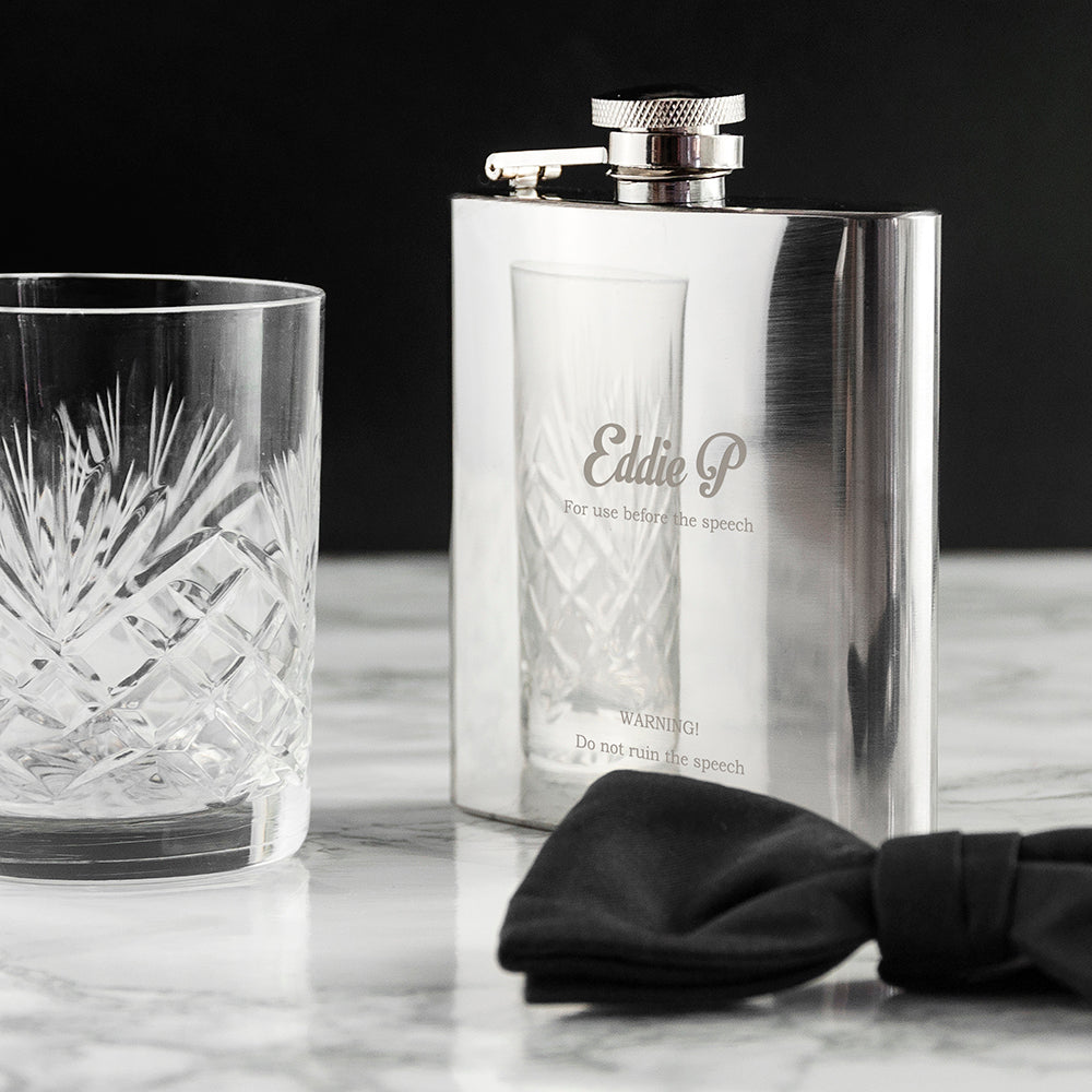 Best Man Speech Hip Flask