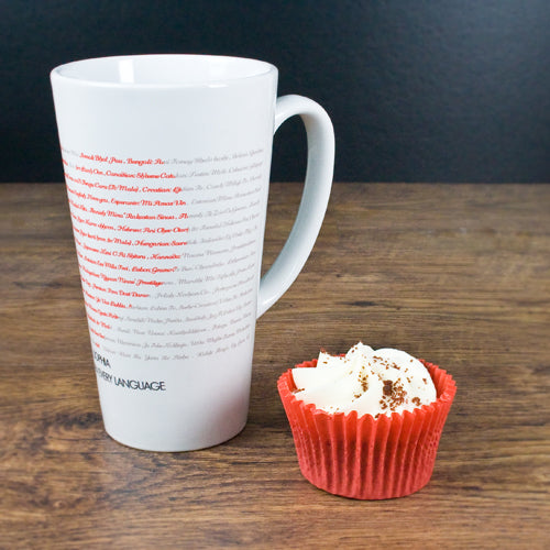 I Love You Every Language Latte Mug