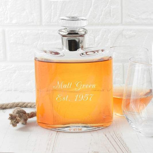 LSA Personalised Platinum Necked Decanter
