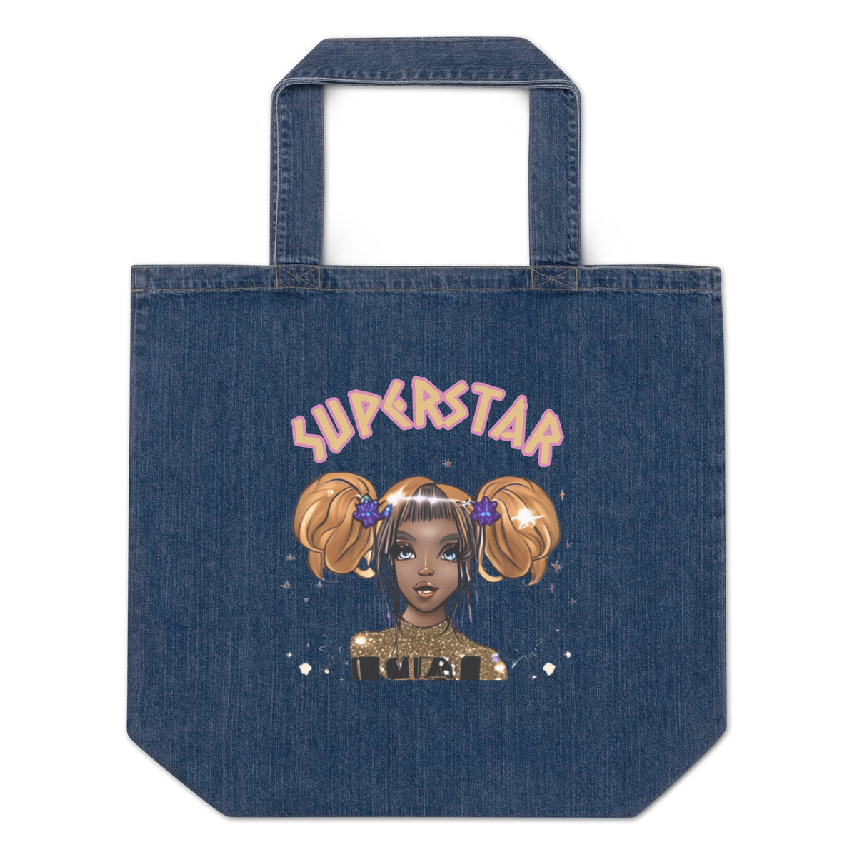Superstar Organic Denim Tote Bag Lulu Design