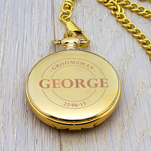 Personalised Groomsman Pocket Watch