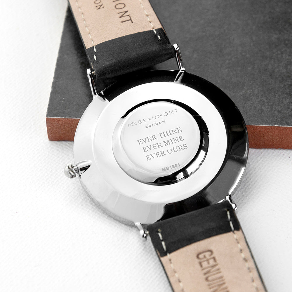 Men's Personalised Leather Watch