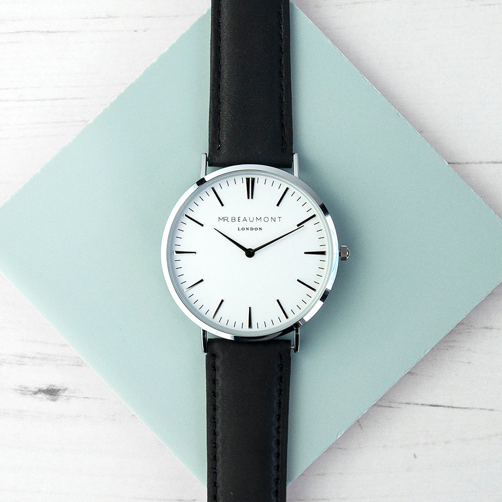 Men's Personalised Leather Watch