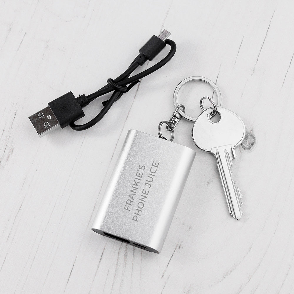 Personalised Miniature Powerbank Keyring