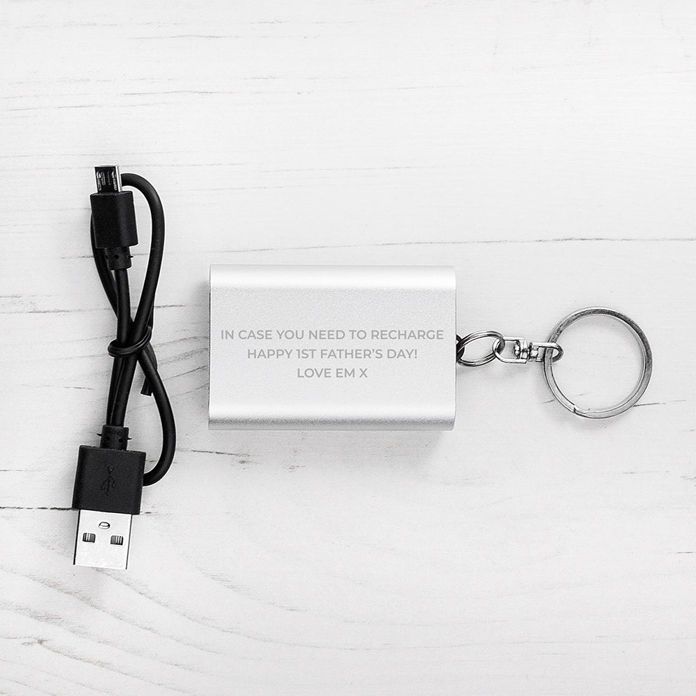 Personalised Miniature Powerbank Keyring
