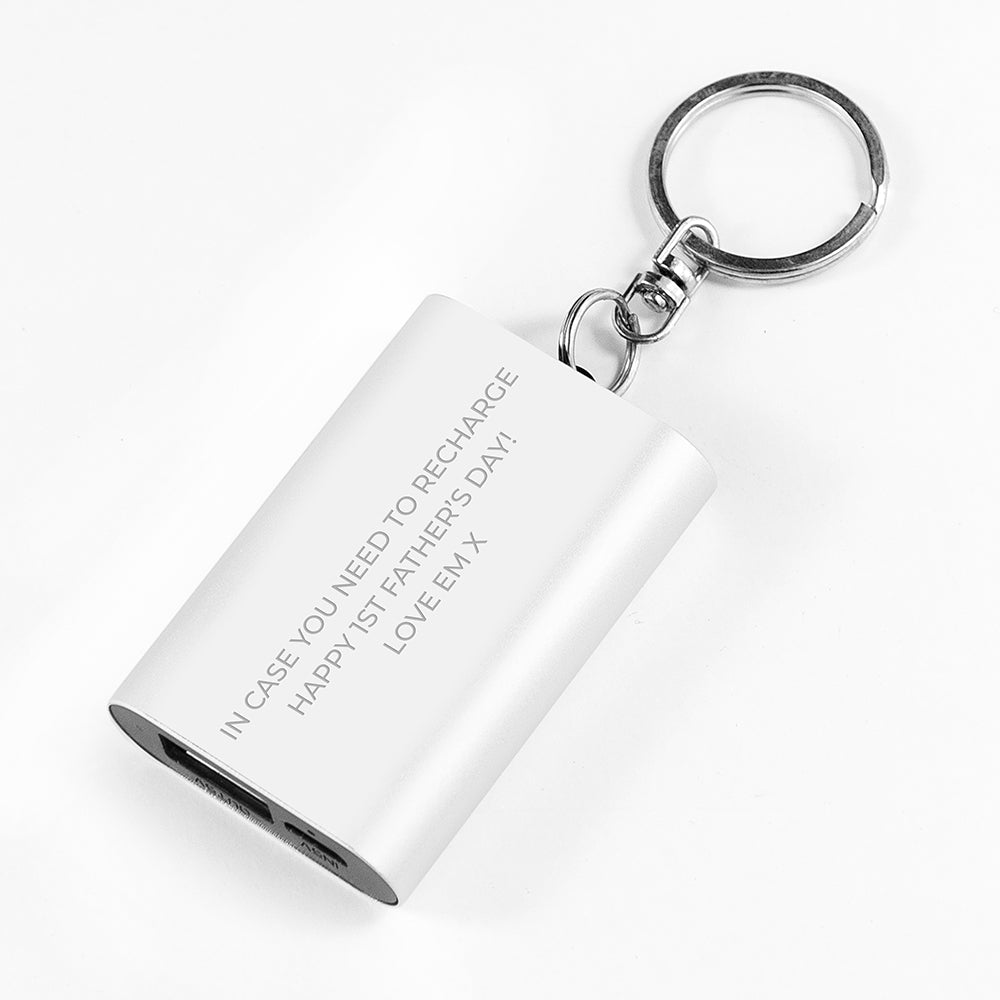 Personalised Miniature Powerbank Keyring