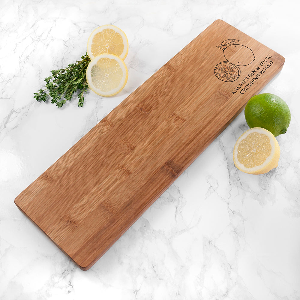 Personalised Gin and Tonic Chopping Board