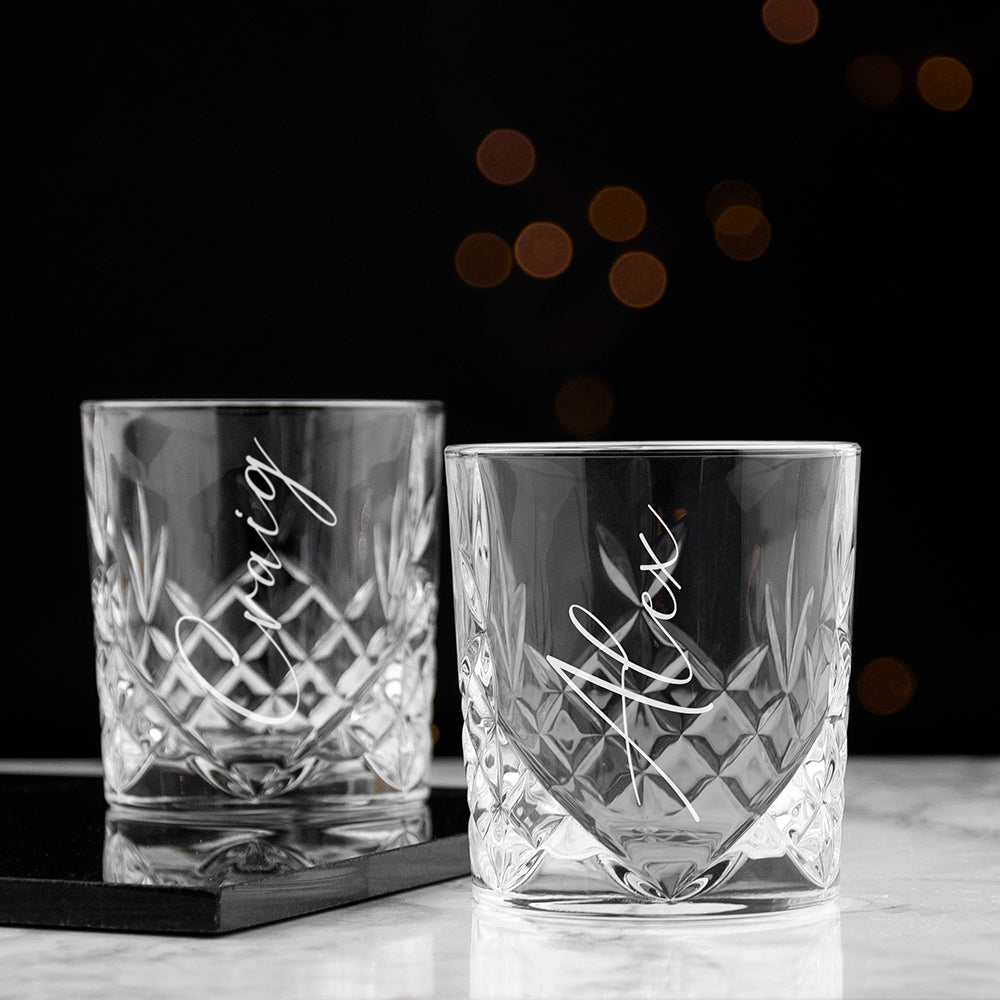 Personalised Crystal Whisky Tumbler