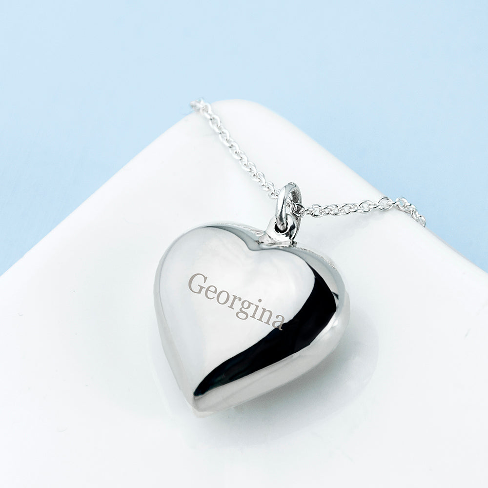 Personalised Cherish Heart Necklace - Out of Stock