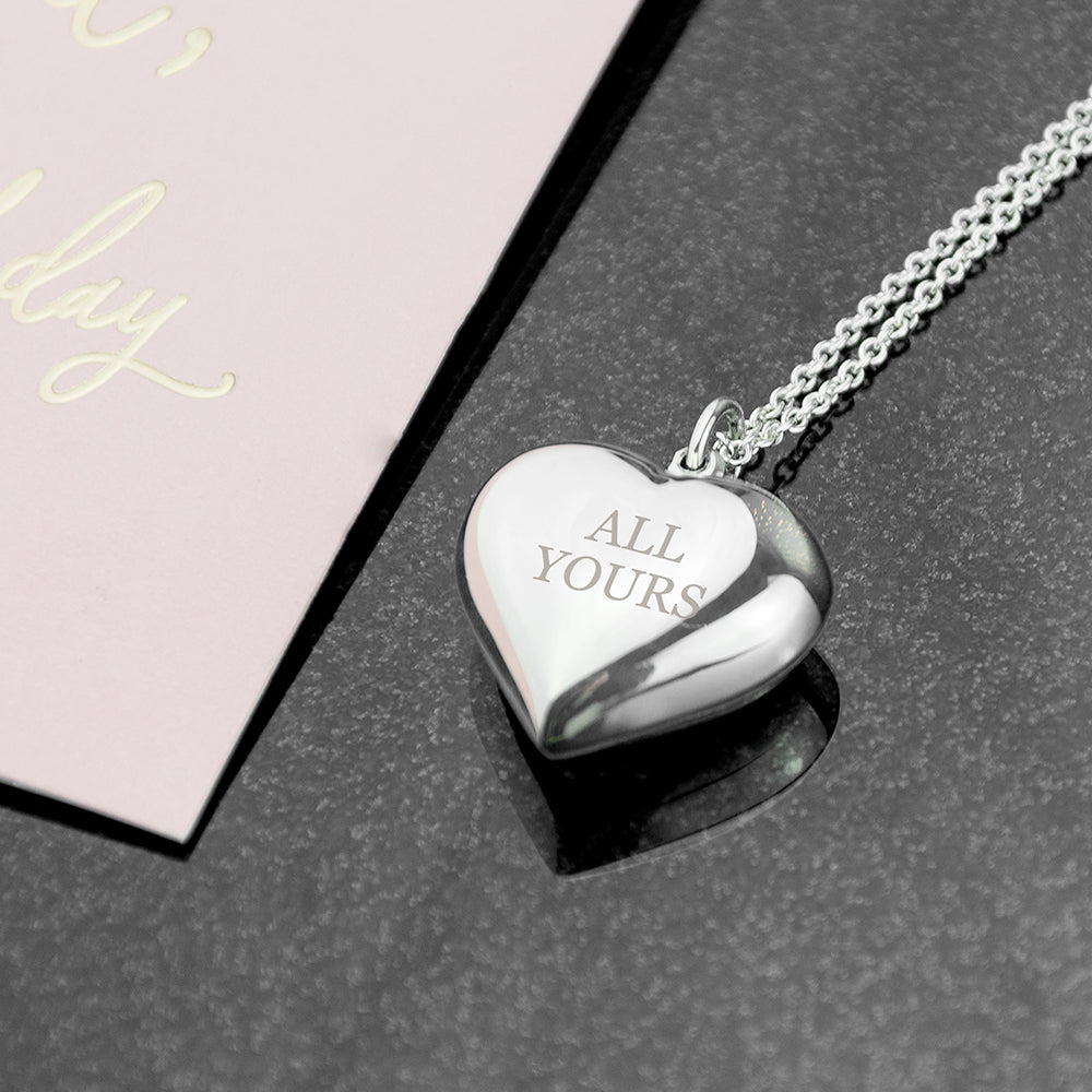 Personalised Cherish Heart Necklace - Out of Stock