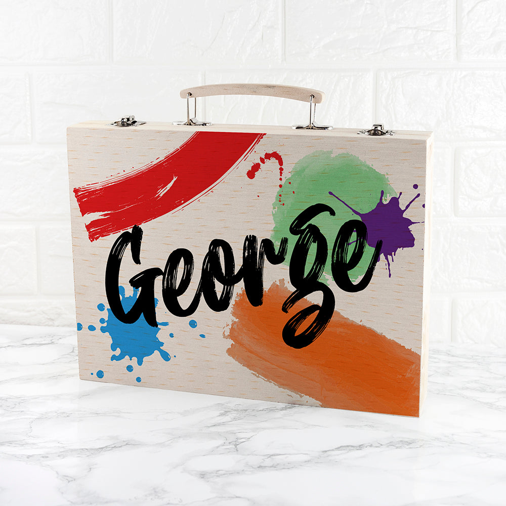 Personalised Colour Splash Drawing Set