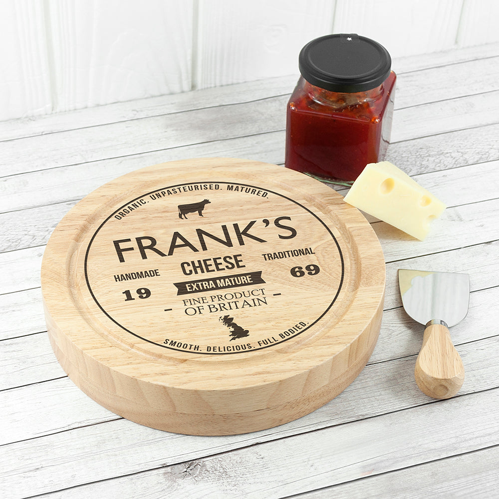 Personalised Cheese Board Set