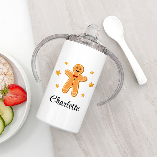 Personalised Gingerbread Sippy Cup