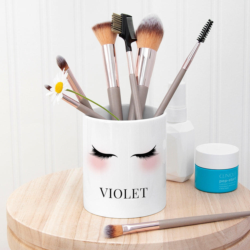 Personalised Eyelashes Makeup Brush Holder