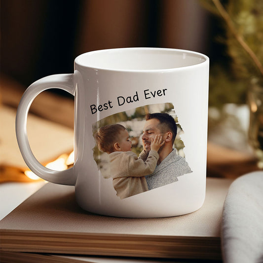 Personalised Best Dad Photo Mug