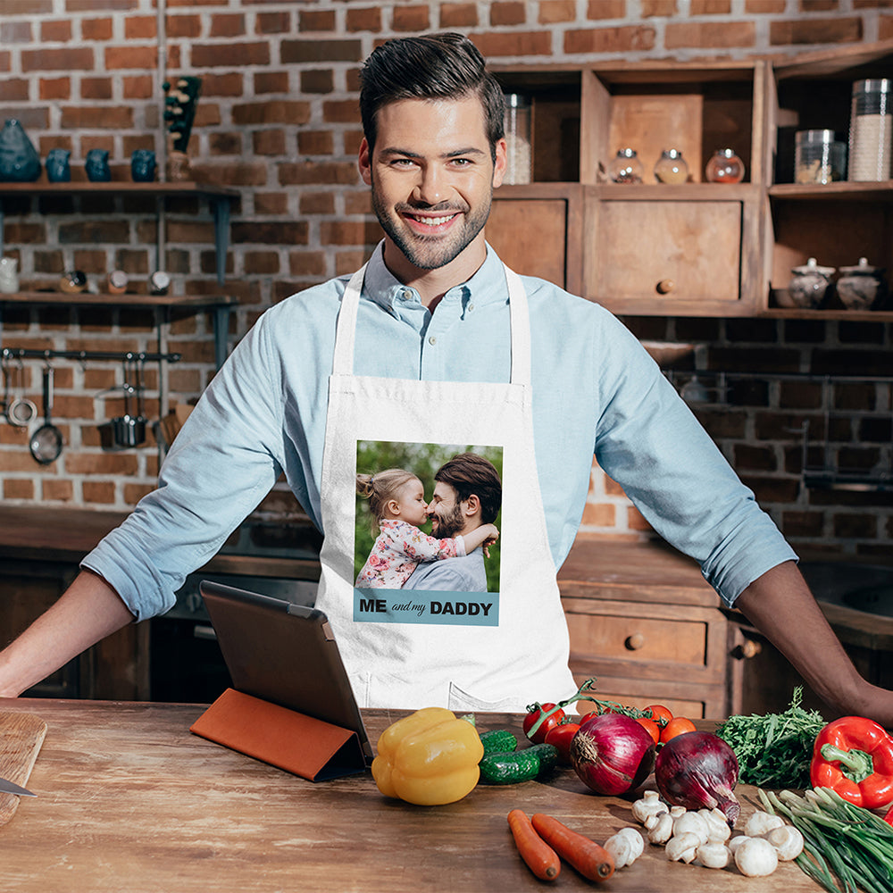 Personalised Dads Photo Kitchen Apron
