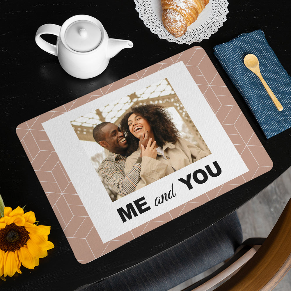 Personalised Couples Photo Placemat