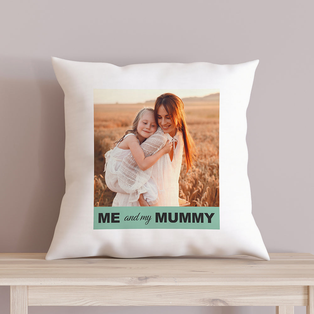 Personalised Photo Cushion Cover Mum