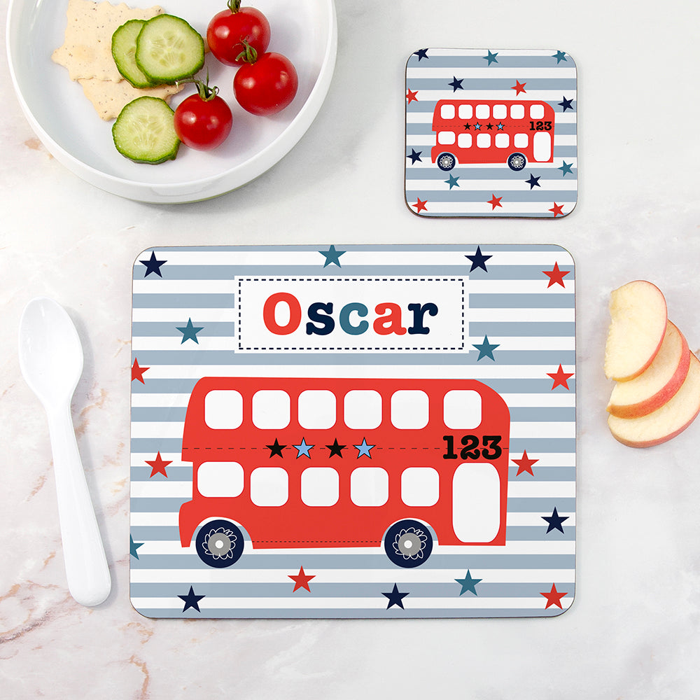 Personalised Boy's Placemat Set