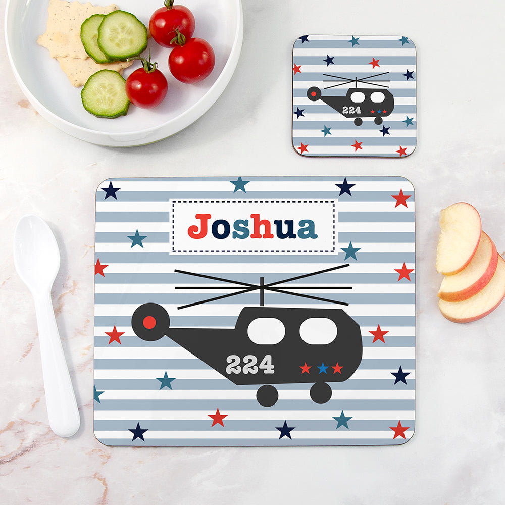 Personalised Boy's Placemat Set