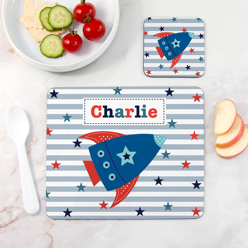 Personalised Boy's Placemat Set