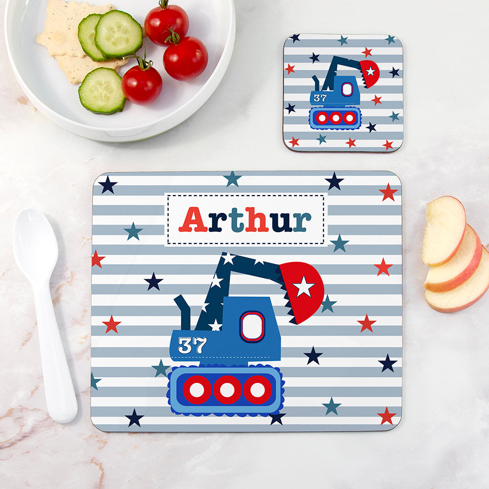 Personalised Boy's Placemat Set