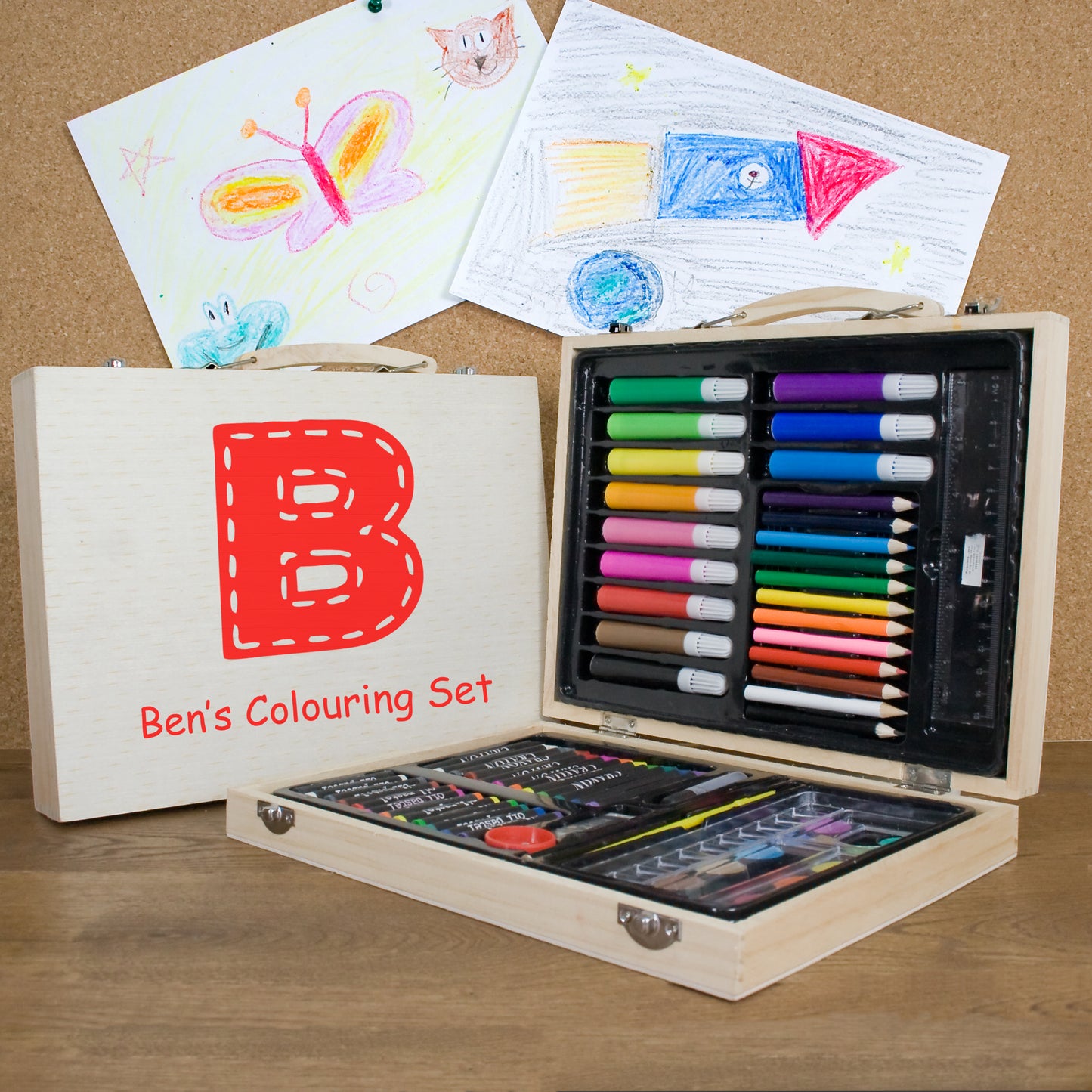 Personalised Children's Colouring In Set