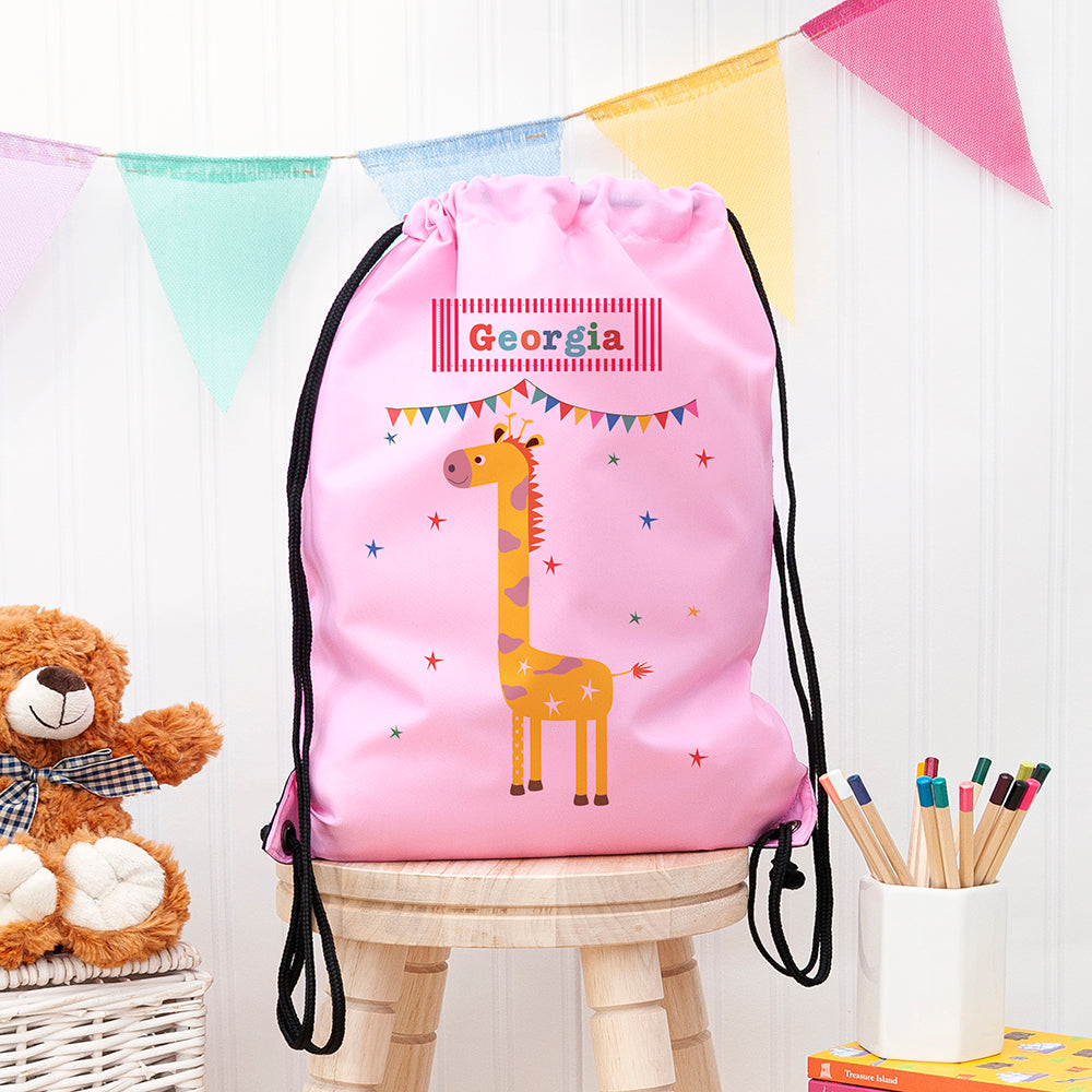 Personalised Children's Giraffe Waterproof Swim Bag