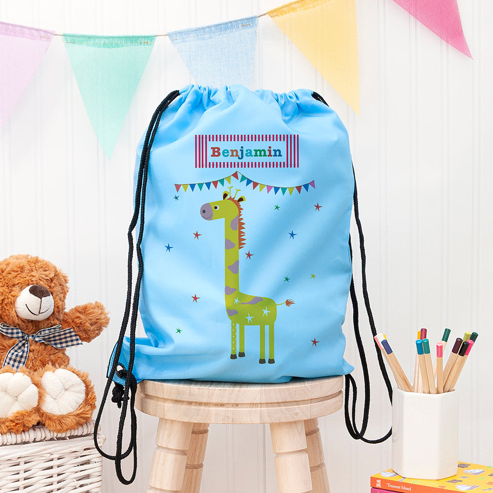 Personalised Children's Giraffe Waterproof Swim Bag