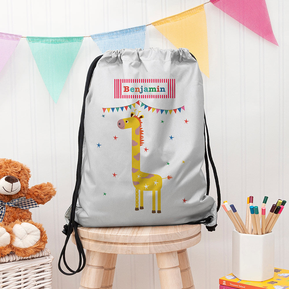 Personalised Children's Giraffe Waterproof Swim Bag