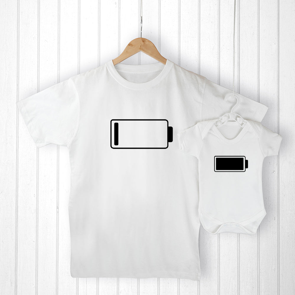 Personalised Daddy Me Low Battery Set Out Stock