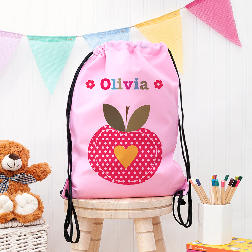 Personalised Girl's Classic Pink Waterproof Swim Bag