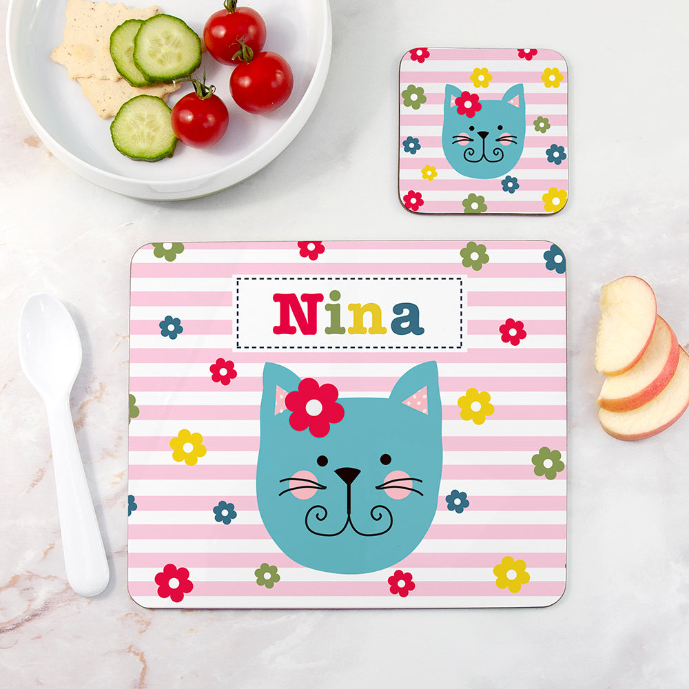 Personalised Girl's Placemat Set