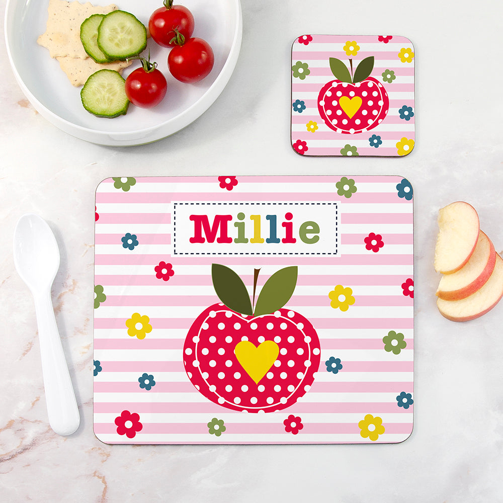 Personalised Girl's Placemat Set