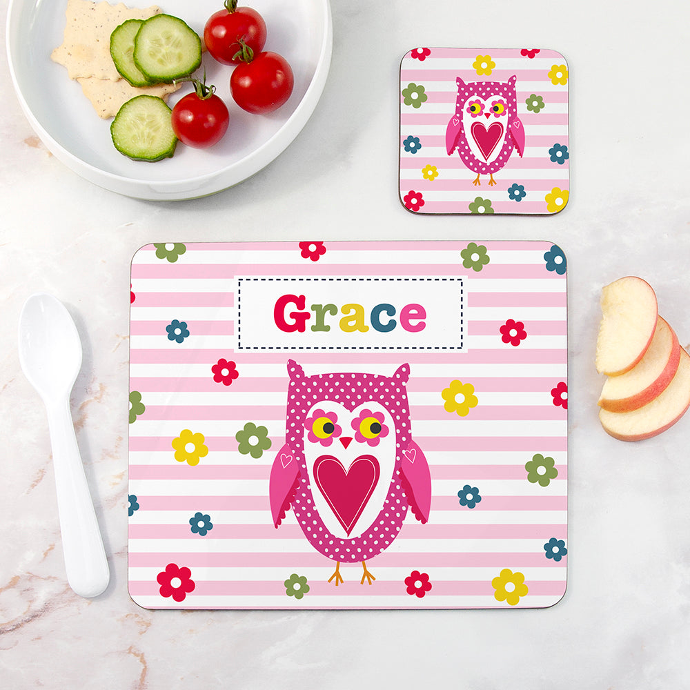 Personalised Girl's Placemat Set