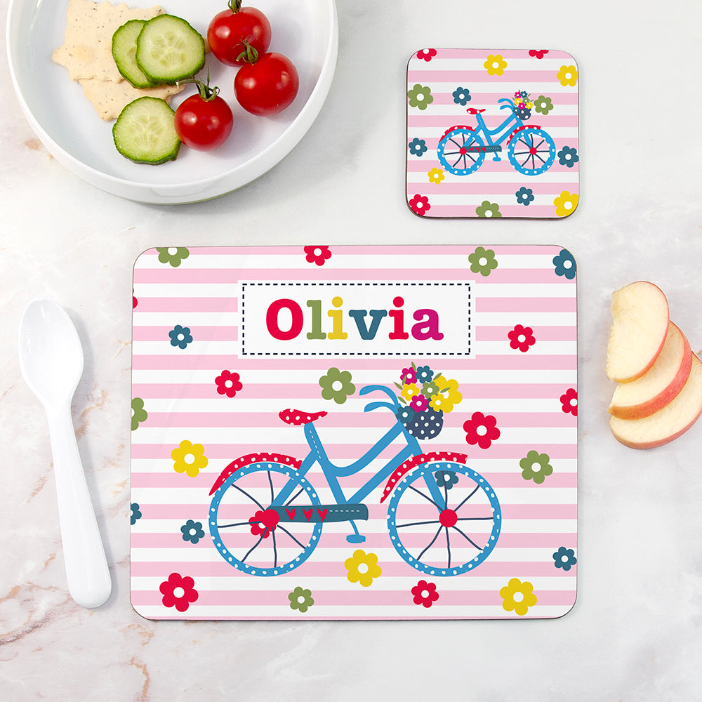 Personalised Girl's Placemat Set