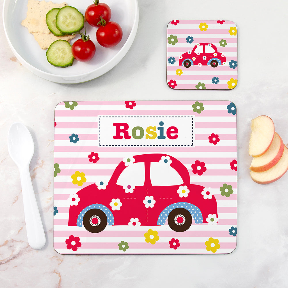 Personalised Girl's Placemat Set