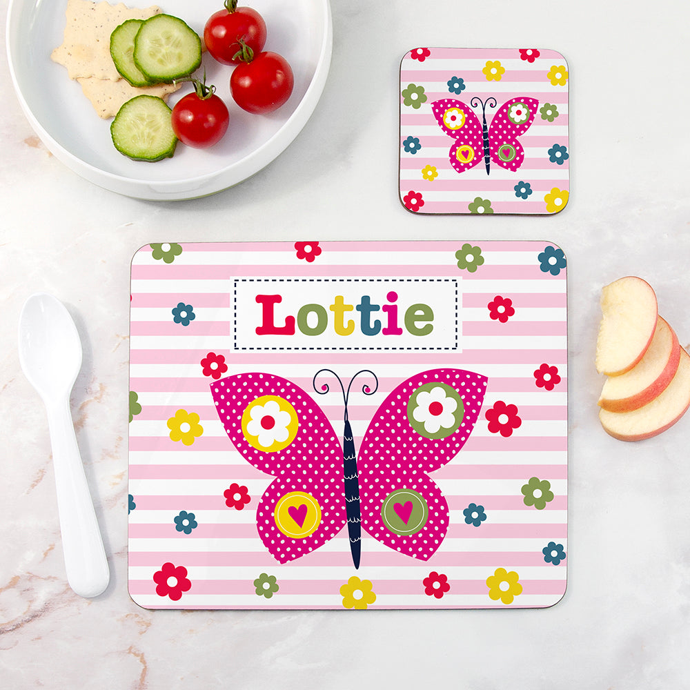 Personalised Girl's Placemat Set