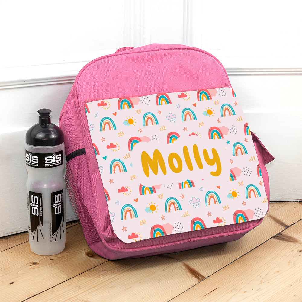 Personalised Kids Pink Backpack