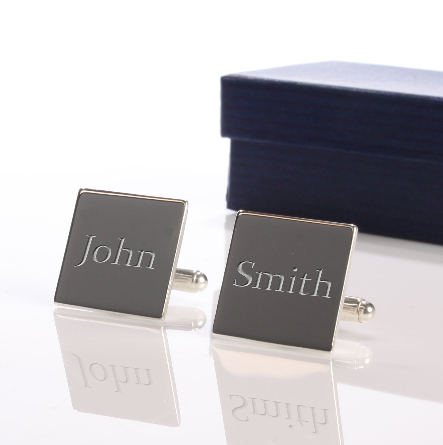 Silver-plated Square Cufflinks