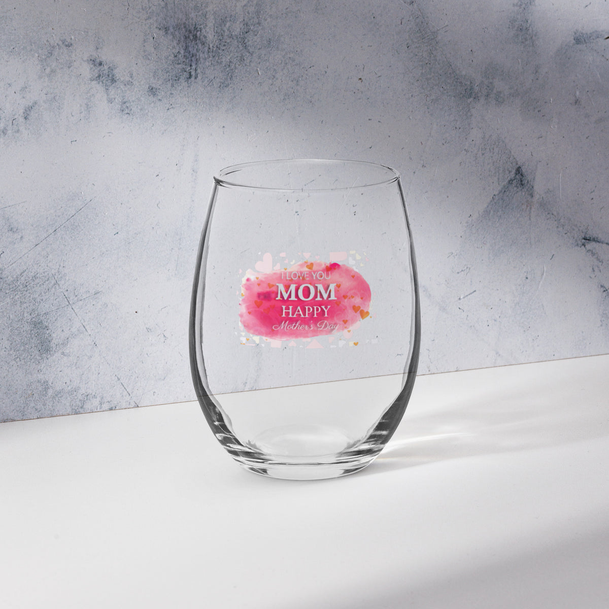 Stemless Glass Mothers Day