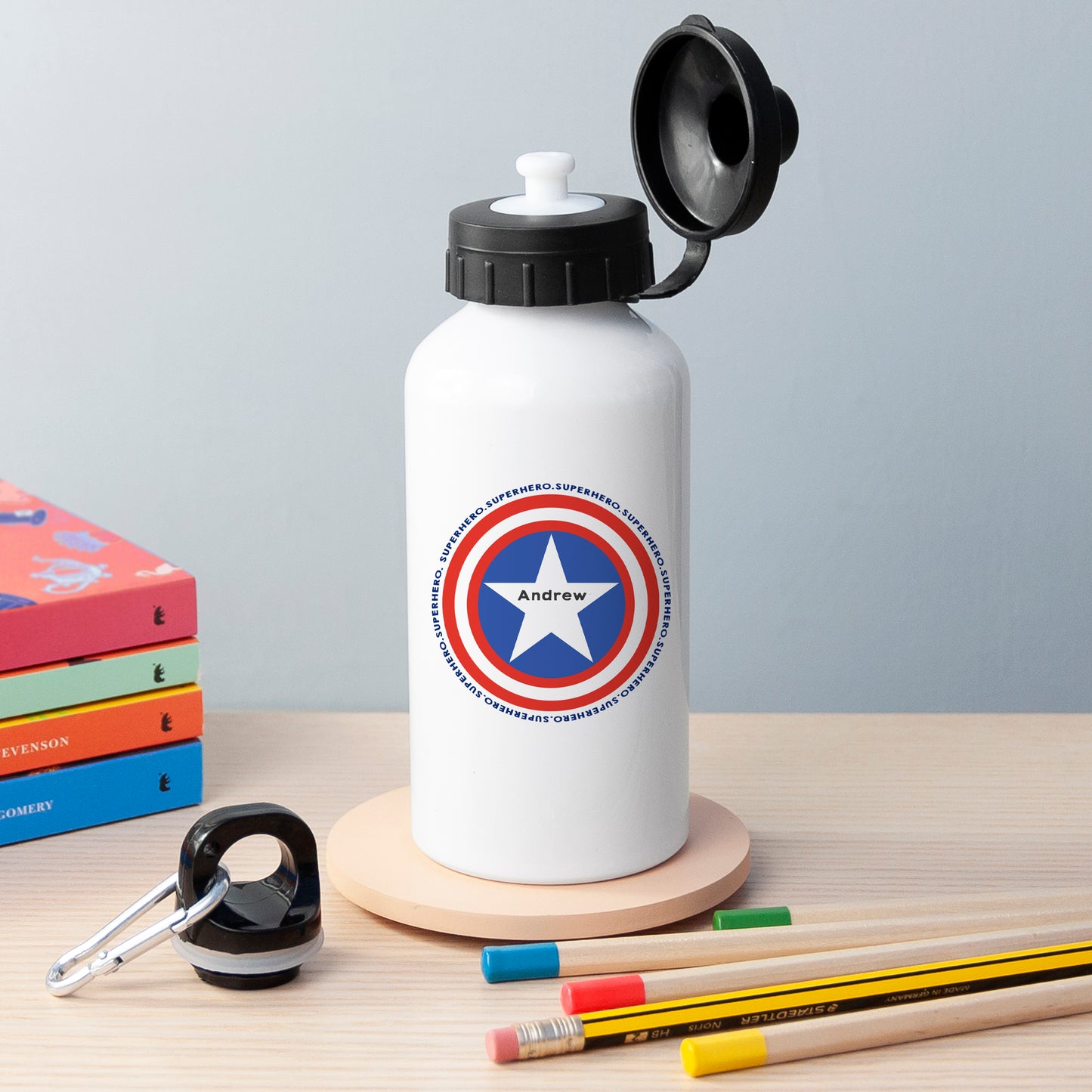 Personalised Superhero Water Bottle