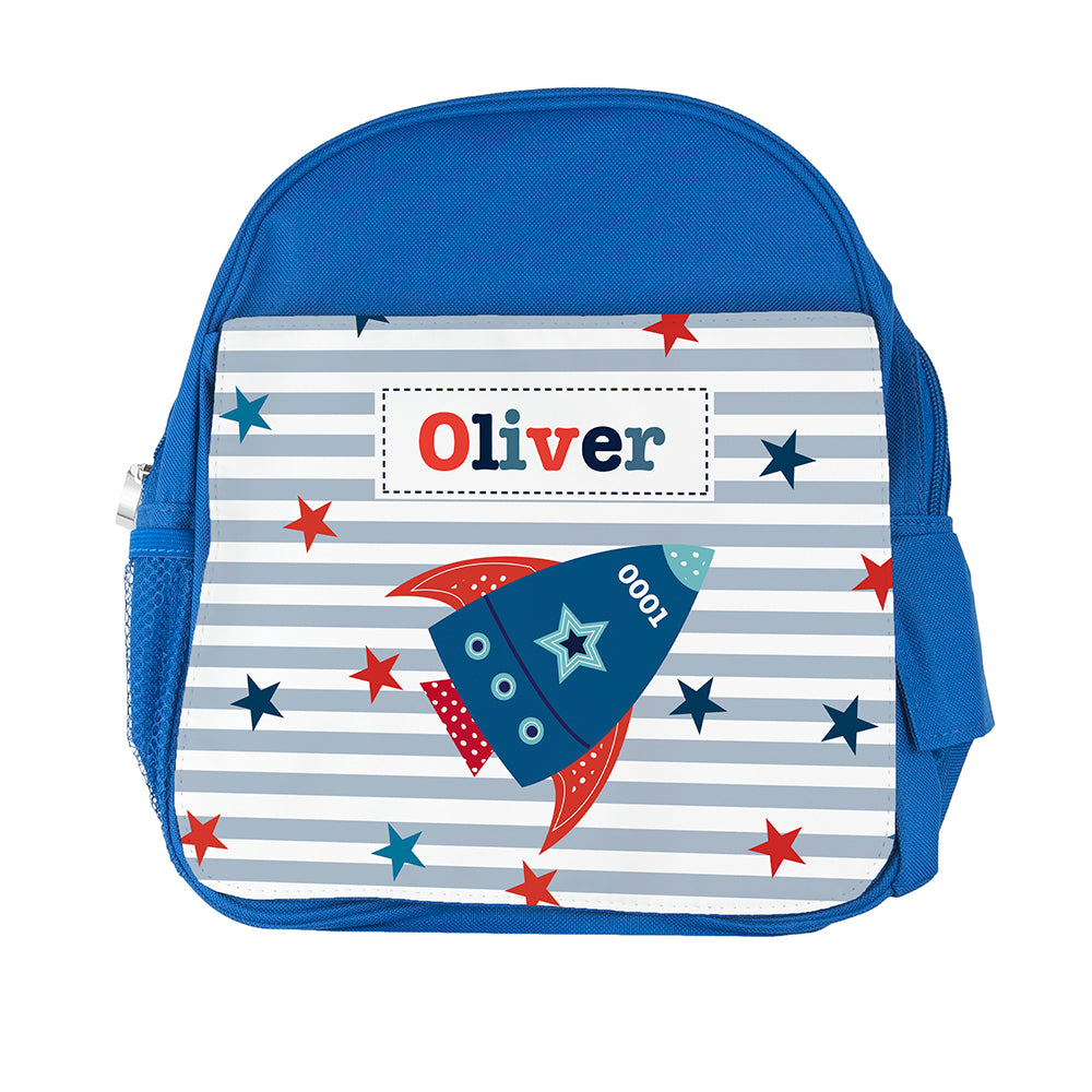 Personalised Kid's Blue Mini Rucksack