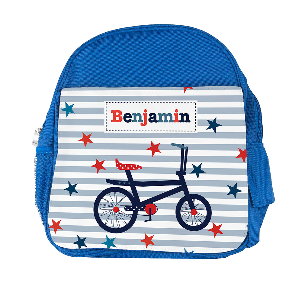 Personalised Kid's Blue Mini Rucksack