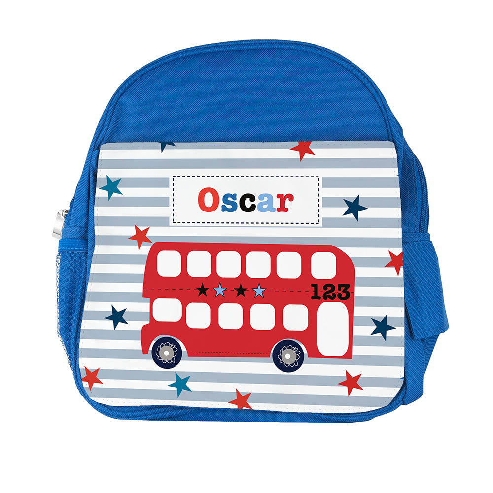 Personalised Kid's Blue Mini Rucksack