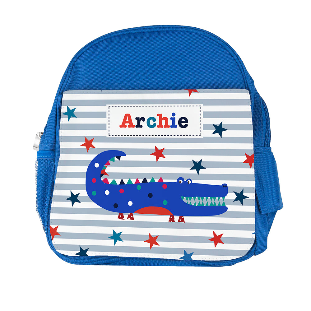 Personalised Kid's Blue Mini Rucksack